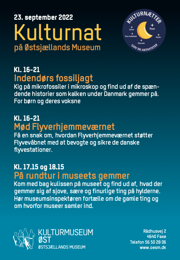 Østsjællands Museum | Koldkrigsmuseum Stevnsfort | Geomuseum Faxe | Kulturmuseum Øst | Stevns Klint